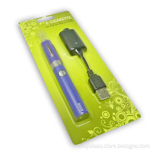 2014 Hot Sale Evod Blister Pack/Electronic Cigarette, Wholesale, 1.8-2.8 Ohms Normal Resistance